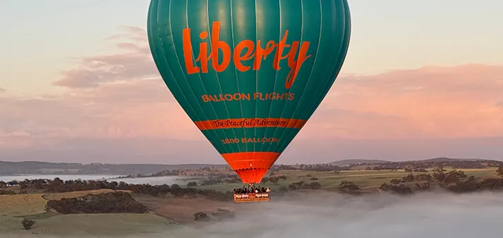 LIBERTY BALLOONS - Landing at Rochford Wines this Summer